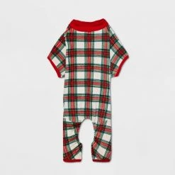 Dog and Cat Holiday Tartan Print Matching Family Pajama Set - Wondershop⢠Cream