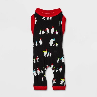 Dog and Cat Holiday Penguins Print Matching Family Pajama Set - Wondershop™ Black 1 Dog and Cat Holiday Penguins Print Matching Family Pajama Set - Wondershop™ Black