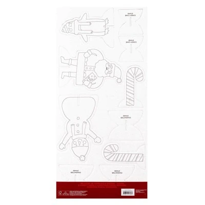 Color-Your-Own Corrugate Holiday Characters Kit - Wondershop™ 2 Color-Your-Own Corrugate Holiday Characters Kit - Wondershop™ - Image 2