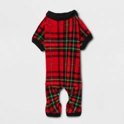 Dog and Cat Holiday Tartan Print Matching Family Pajama Set - Wondershop⢠Red