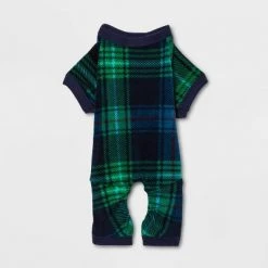 Dog and Cat Holiday Tartan Plaid Flannel Matching Family Pajama Set - Wondershop⢠Navy Blue