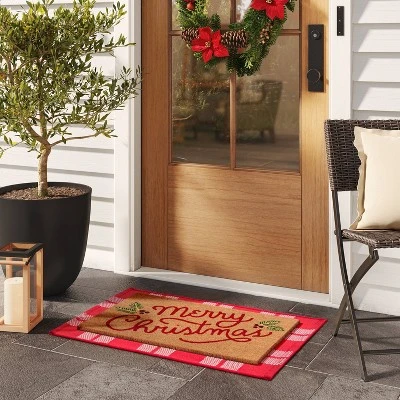1'6"x2'x6" 'Merry Christmas' Doormat - Wondershop™ 1 1'6"x2'x6" 'Merry Christmas' Doormat - Wondershop™