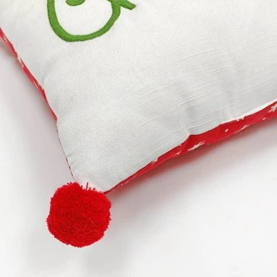 'Merry Christmas' Print Square Throw Pillow Ivory/Red - Wondershop™ 2 'Merry Christmas' Print Square Throw Pillow Ivory/Red - Wondershop™ - Image 2