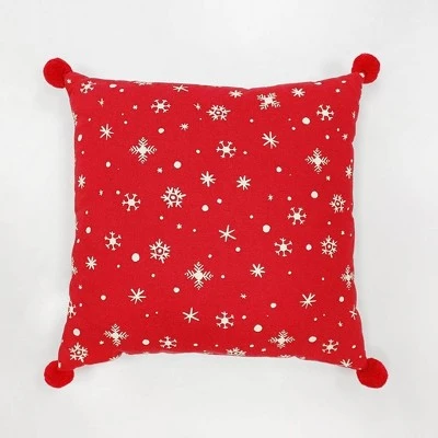 'Merry Christmas' Print Square Throw Pillow Ivory/Red - Wondershop™ 3 'Merry Christmas' Print Square Throw Pillow Ivory/Red - Wondershop™ - Image 3