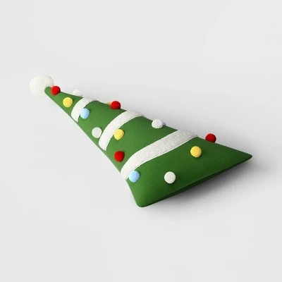 Christmas Tree Shaped Throw Pillow Green - Wondershop™ 2 Christmas Tree Shaped Throw Pillow Green - Wondershop™ - Image 2