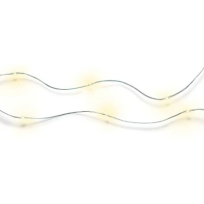 30ct Battery Operated LED Dewdrop Fairy String Lights Multicolor & Warm White with Green Wire - Wondershop™ 5 30ct Battery Operated LED Dewdrop Fairy String Lights Multicolor & Warm White with Green Wire - Wondershop™ - Image 5