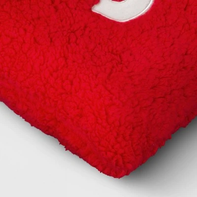 'Joy' Cozy Faux Fur Lumbar Christmas Throw Pillow Red/Ivory - Wondershop™ 3 'Joy' Cozy Faux Fur Lumbar Christmas Throw Pillow Red/Ivory - Wondershop™ - Image 3