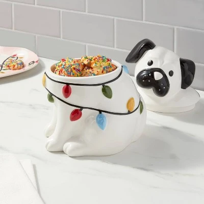 59oz Ceramic Pug Cookie Jar - Wondershop™ 1 59oz Ceramic Pug Cookie Jar - Wondershop™