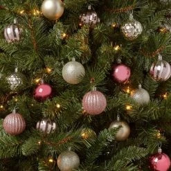 100ct Christmas Tree Ornament Set - Wondershop™ Dark Blue/silver