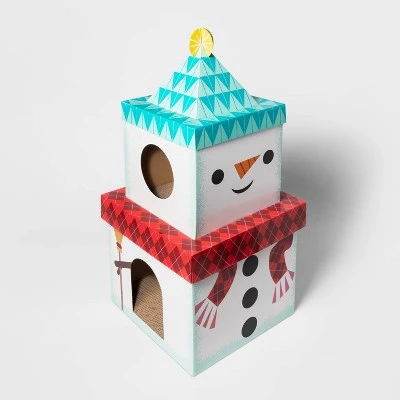 Snowman Cat Scratcher - XL - Wondershop™ 2 Snowman Cat Scratcher - XL - Wondershop™ - Image 2