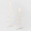 2pc Incandescent Spiral Tree Christmas Novelty Sculpture Light - Wondershop™ Multicolor