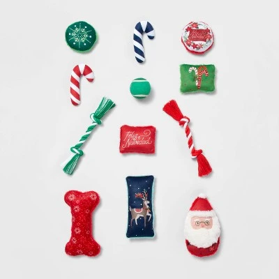 12 Days Advent Calendar Dog Toy Set - 12ct - Wondershop™ 2 12 Days Advent Calendar Dog Toy Set - 12ct - Wondershop™ - Image 2