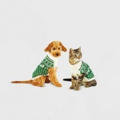 Fairisle Dog and Cat Sweater - Green - Wondershop™ 12 Fairisle Dog and Cat Sweater - Green - Wondershop™ -Wondershop Sales unnamed file 924