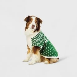 Fairisle Dog and Cat Sweater - Green - Wondershop™ 17 Fairisle Dog and Cat Sweater - Green - Wondershop™ -Wondershop Sales unnamed file 929