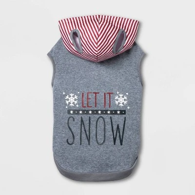 Let It Snow Dog and Cat Hoodie - Wondershop™ 1 Let It Snow Dog and Cat Hoodie - Wondershop™